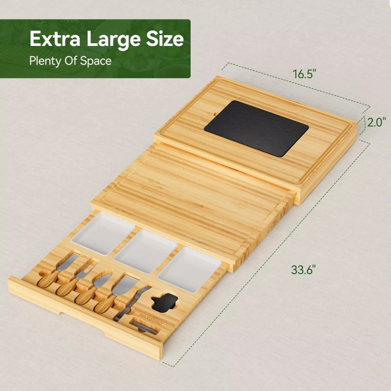 Maxboro Extra Large Charcuterie Board Set, for Mom from Daughter