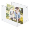 Scribble 7 x 5 Inch Acrylic Photo Frame/Block, Free Standing,