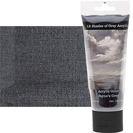 12 Shades of Grey Acrylic Colors 75 ml Tube - Payne's Grey