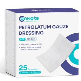 Conkote Petrolatum Non Adhering Gauze Dressing for Wounds, 5" x 9", Box of 25