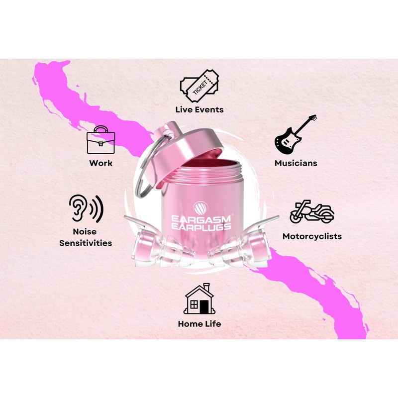 Eargasm High Fidelity Earplugs: Pink Edition