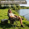 Heavy Duty Folding Camping Chair, 500LBS Capacity, Oversized Padded Outdoor
