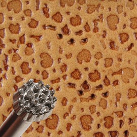 PANSHIYON Leather Stamps,Professional Leather Background Stamping Tools for Craft Working