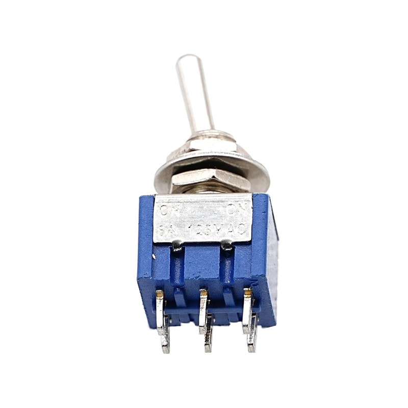 DIGISHUO MTS-202 Mini Toggle Switch 6A 125V AC 6-Pin 2-Position