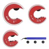 QWORK Copper Tubing Cutter Set - Includes 1/2", 3/4", 1"