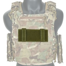 Molle Patch Panel Hook&Loop Adapter Panel for DIY Patch Badges Tactical Molle Hook and Loop Panel Molle Panel for Badges and Insignia Patches 7''x3.4'‘ 2Pack (Green)