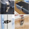 ITROLLE 4PCS 58mm 90 Degree Right Angle Latch Stainless Steel