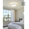 AUTELO 12" Flush Mount Ceiling Light Fixture, Frosted Glass Shade