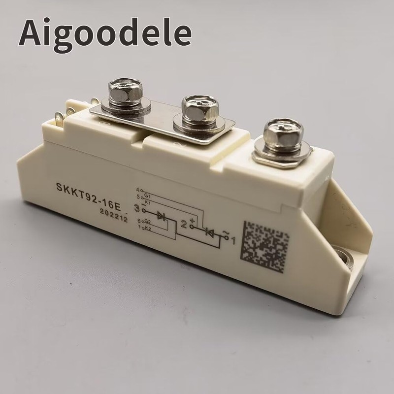 Aigoodele SKKT Thyristor Modules SCR SKKT92/16E Semiconductor Module 92A 1600V