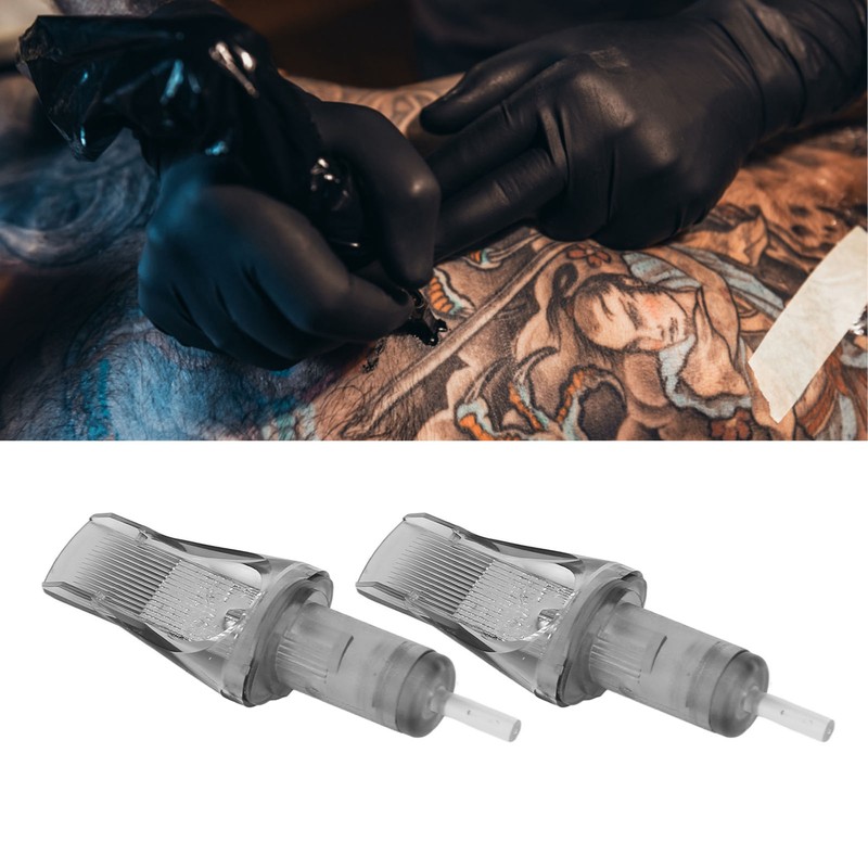10pcs Shading Cartridge Needle Professional Stainless Steel Disposable Flat Blade