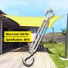 Lsqurel Turnbuckle 10pcs 304 Stainless Steel Turnbuckle Hook and Hook