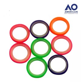 American Orthodontics Ligas Intraorales Heavy 6 1/2 Oz 3/16 Tortuga Neon Colores