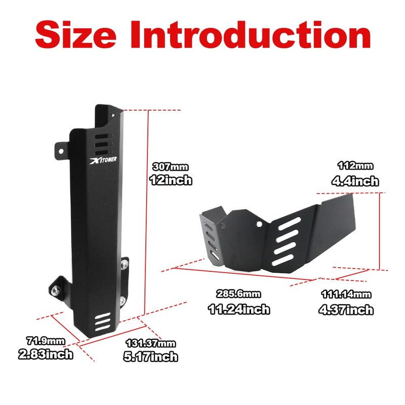 Xitomer High Fender Kit Fit for Tiger 900 Rally/Rally Pro