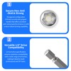FOCKEAMS 2Pcs 8mm/0.31in Magnetic Nut Setter Driver Drill Bit,Quick-Change,Impact Nut