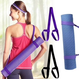 Anluoyi 2 Pcs Yoga Mat Strap Carry Sling Cotton Yoga Mat Strap Multi-Purpose Non-Slip Yoga Mat Carrier Strap for Carrying all Mat Sizes