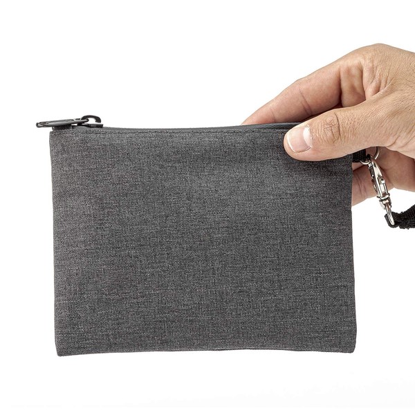 Epulse Small Odorless Storage Pouch - Carbon Lined Scent Proof Bag, 6x4 Inches (Gray)
