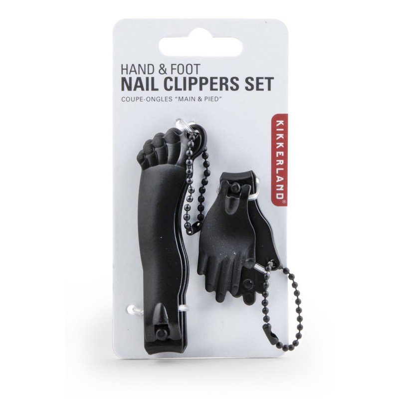 Kikkerland Hand and Foot Nail Clippers Hand & huttoneirukurippa- mn11bk
