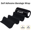 Bqtq 40 Rolls Self Adhesive Bandage Wrap 4 Inch Black