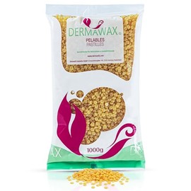 Dermawax Crystal Honey Wax Beads for Hair Removal 1 kg - Gentle Hot Wax for Face, Legs, Armpits & Bikini Zone - Warm Wax without Strips - Professional Hair Removal Made in Italy