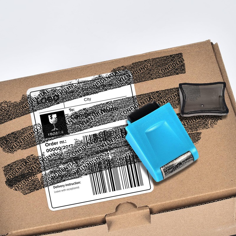 Address Blocker Stamp, Roll Stamp to Protect Against Identity Theft,