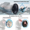 62mm Universal Metal Lens Hood,Wide Angle Lens Hood Compatible All