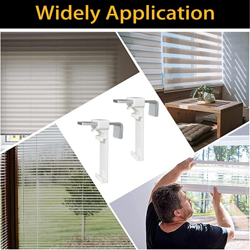 Pack of 8 Clamp Holders for Klemmfix Roller Blind, Double