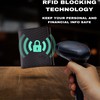 Stealth Mode Leather Trifold RFID Wallet For Men With Flip