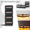 ZDEERAOTO 4pc Smoked Housing Amber LED Front Grille Lights DRL