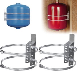 ZhouDaShu 2 Set Expansion Tank Mounting Bracket for Hot Water Heater,Thermal Expansion Tank Holder with 2 Earthquake Straps,Support 5-Gallon Hot Water Tanks up to 13 inches in Diameter