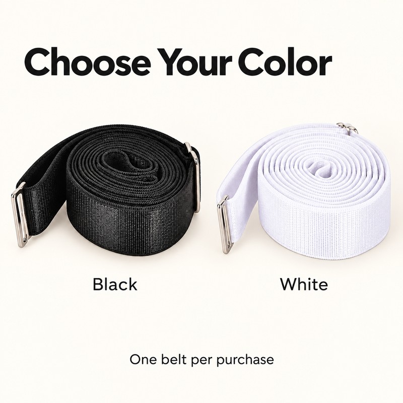 Adjustable Shirt Stay Belt for Men & Women – Non-Slip