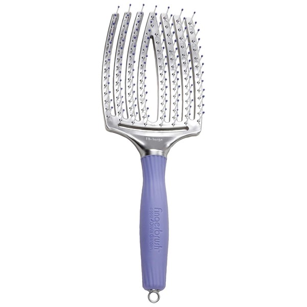 Olivia Garden Finger Brush Scalp-Hugging & Vented Paddle Hair Brush FB-LG (Large)