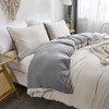 Freyamy Reversible Bed Linen 220 x 240 cm 3-Piece Beige