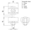Design61 10 x Simplex Clamps Simplex Rope Clamps 4 mm