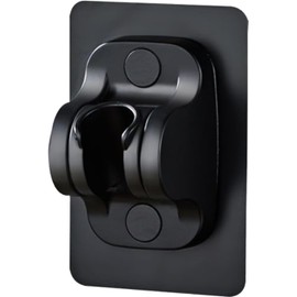 WANGENPING Duschkopfhalterung Ohne Bohren, Stark haftender Duschbrause Halterung, Verstellbar Wasserdicht Duschhalterung, Kunststoff Duschkopfhalter, f1r Badzimmer Waschbecken Saunen(Schwarz)