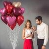 Wine Red Heart Balloons, 18 Inch 12 Pcs Burgundy Red