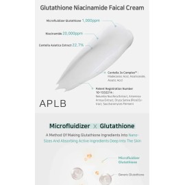 Aplb - Glutathione Niacinamide Facial Cream Momento De Aplicación Día Tipo De Piel Todo Tipo De Piel