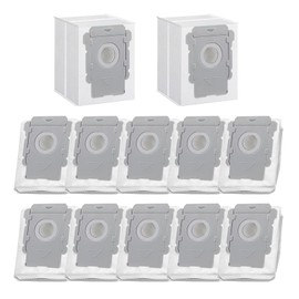 Omiracle 12 Pack Vacuum Bags Compatible with iRobot Roomba i3+, i4+, i5+, i6+, i7+, i8+, j5+, j6+, j7+, j8+, j9+, s9+, Replacement Dirt Disposal Bags for Roomba Clean Base Models, Leak-Proof Design