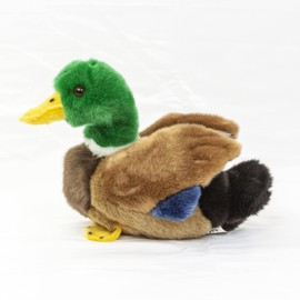 Teddys Rothenburg Soft Toy Duck 20 cm Green/Black/Brown/Blue Plush Duck Cuddly Toy