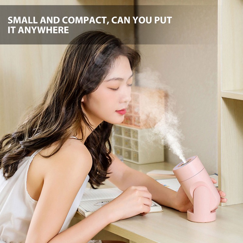 Portable Mini Humidifier USB Automatic Rotating Super Quiet Small Desktop