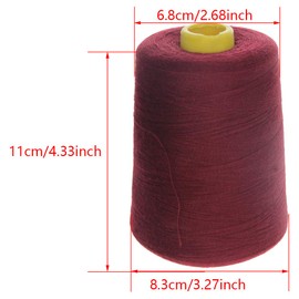 Othmro Sewing Thread for Polyester 402 Serger Machine Thread 8000 Yards Each Spools Embroidery Thread Connecting Serger Thread for DIY Sewing Machine 1PCS Purple 123