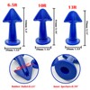 3Pcs Caulk Nozzle Applicator Sealant Finishing Tool,Reusable Applicator,Silicone Caulking Tools(Blue-6.5R,10R,13R)