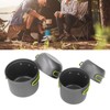 4pcs Camping Pot Kit Multi Layers Anti Scalding Design Camping