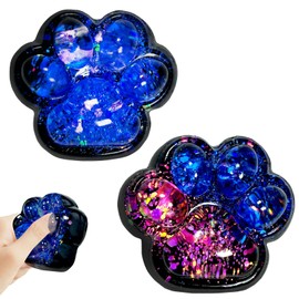 Cat Paw Squishy Toy, Pack of 2 Fufu Squishy, Cat Paw Stress Relief Squishy Toy, Anti-Stress Toy, Fidget Toy for Teenagers Adults