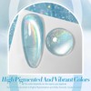 BORN PRETTY Blue Cat Magnetic Eye Gel Nail Polish Rainbow