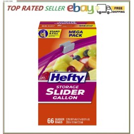 Hefty Food Bag Hefty Slider Storage Bags Gallon Size 66 Count. Free Shipping