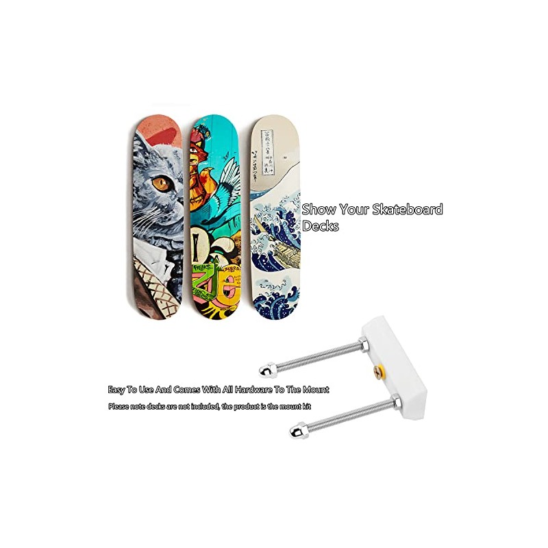 Alumy Skateboard Deck Wall Mount for Display and Decoration
