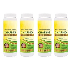 YSAMAX Anti-Chafing Powder 75g, Quick-Drying and Long-Lasting Formula, Recovering from Skin Irritation, Absorb Sweat and Moisture, Anti-Friction Solution, (4PCS)