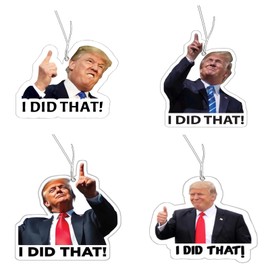 8 Pcs I Did That Trump, Funny Air Freshener, Accessories,Car fragrance, Car interior decorations,Funny novelty gift
