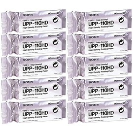 SONY PAPER UPP-110HD High Density Printing Paper - Box of 10 Rolls