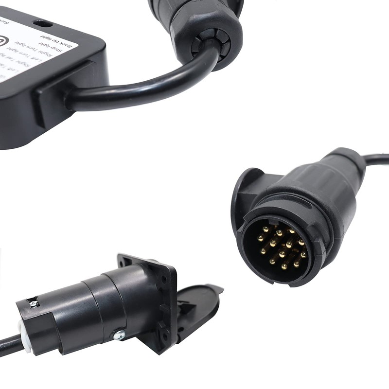 CARROFIX Trailer Light Converter Vehicle Side European 13-Pin Round Plug
